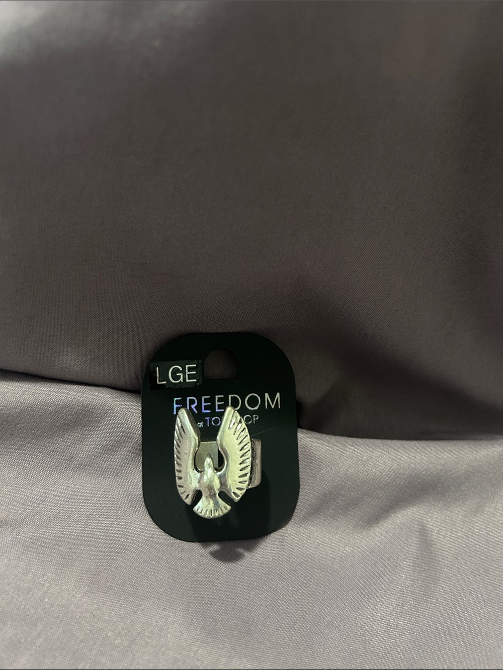 Topshop Silver Eagle Freedom Pin
